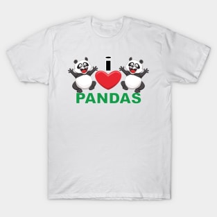 I Heart Pandas T-Shirt